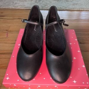 CAPEZIO black character tap shoes size 8